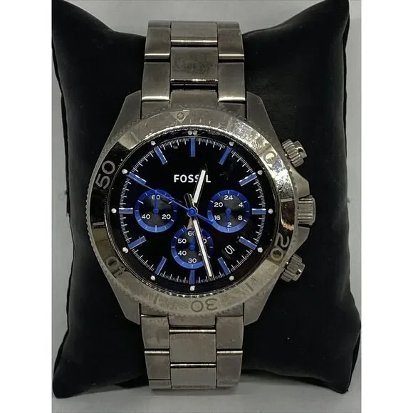 Fossil CH2869 Men s Gray Stainless Steel Analog Dial Quartz Wrist Watch HK1093